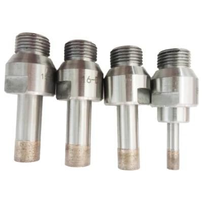 Sintered Glass Diamond Core Drill Bit Threaded Glass Drill Bits