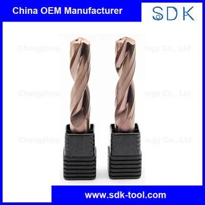 High Precision Long Life Double Margin Carbide Drill Bits with Coolant Hole