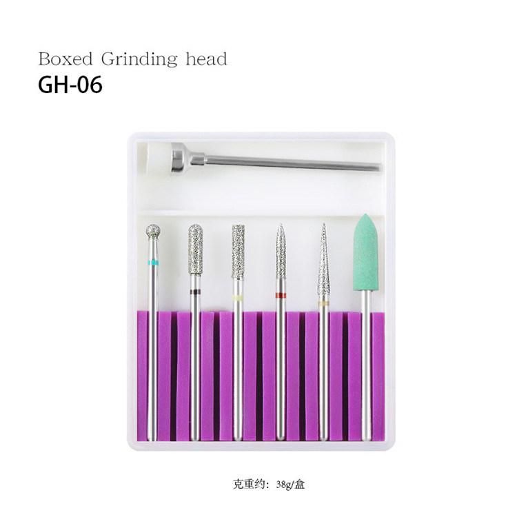 Wholesale 7PCS Nail Drill Machine Carbide Bit Kit, Manicure Grinder Equipment Head Set Nails