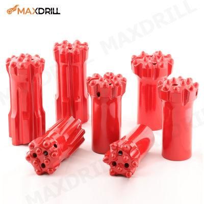 Maxdrill T38 70mm Button Bit Flat Face Retrac Skirt