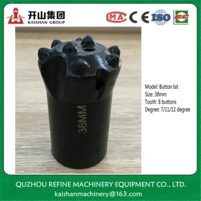 38mm 8 Tooth Tapered Hard Alloy Drill Bit for Mining