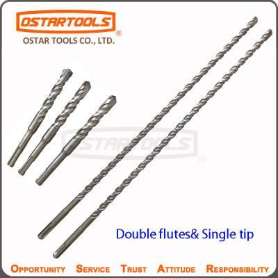 15mm X 160mm SDS Hammer Drill Bit with Double Flutes and Single Tip