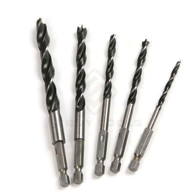 4-10mm Wood Drill Bit Brad Point High Carbon Steel Wood Drill Bit Three Point Woodworking Drill