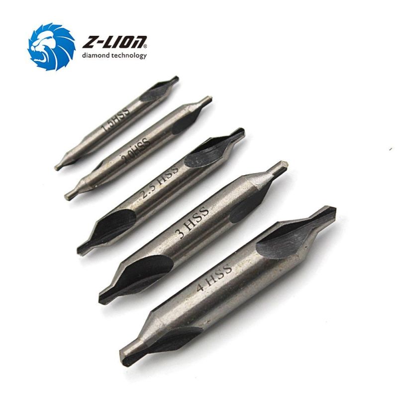 Z-Lion 5PCS Quick HSS Precision Combined Countersinks Center Drill Bits