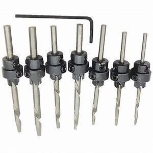 7 PCS Round Shank 4 Flute HSS Wood Countersink Drill Bit Set for Wood Screw