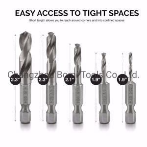 Power Tools HSS Drill Bits Customized Factory Stubby Drill Bit Set Hex Shank