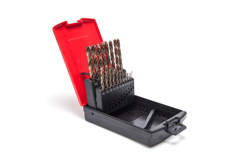 Straight Shank Twist Drill Bit Set HSS 1-13mm 25 PCS