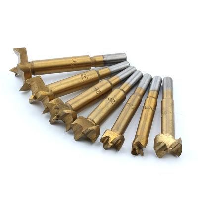 Solid Round Shank Curved Outer Spur Hinge Boring Drill Bits for Woodworking