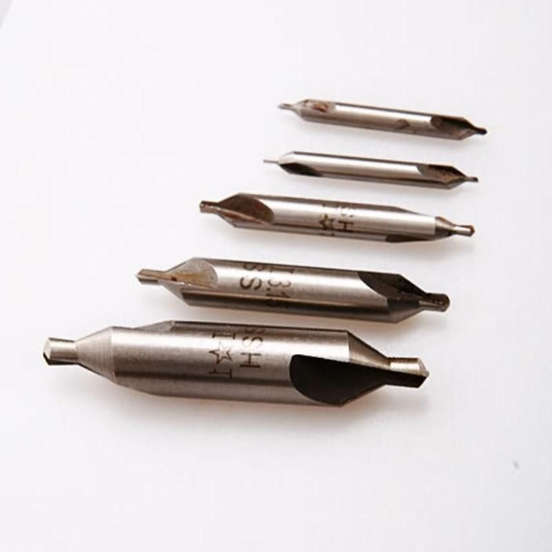 Hot Selling 5 PCS 60 Degree Combined Countersinks Degree Angle Bit HSS Center Drills