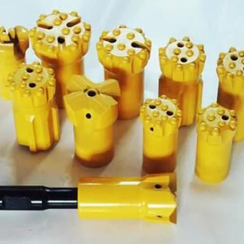Long Drilling Footage R35-48mm Thread Button Bits for Gold Mines