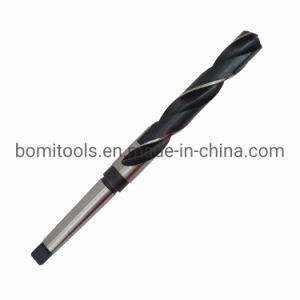 Power Tools HSS Customized Drill Bits Factory Black Morse Taper Shank Twist Drill Bit