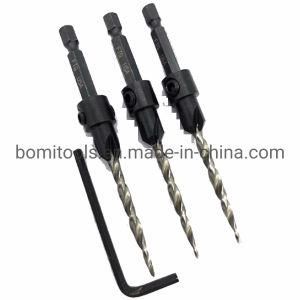 Power Tools Customized Factory Tool Hex Shank with Countersink Taper Drill Bit