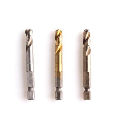 DIN3126-E6.3 1/4&quot; Hex Shank HSS Fully Ground Twist Drill Bit