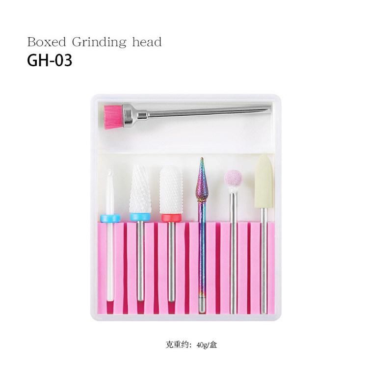 Wholesale 7PCS Nail Drill Machine Carbide Bit Kit, Manicure Grinder Equipment Head Set Nails