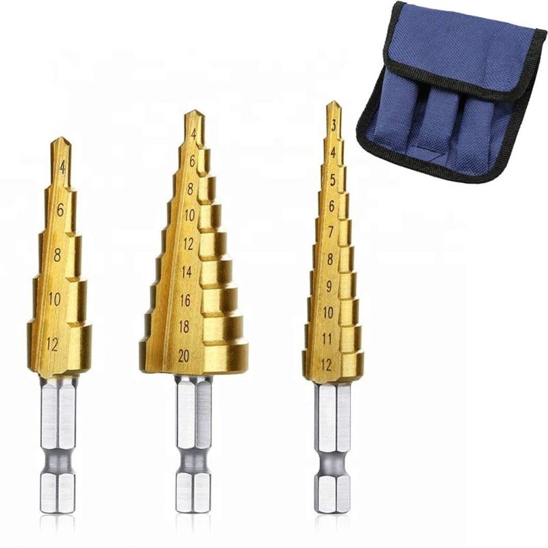 Hot Sale Drill Bits Ceramic Metal Straight Flute Step Drill Bits