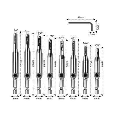 Werkzeug Self Centering Hinge Tapper Core Drill Bit Set for Woodworking