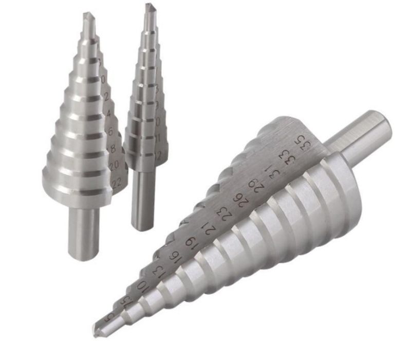 Custom Cobalt Steel Unibit Tree Step Double Slot Cone Cutting Shaped Drill Bits