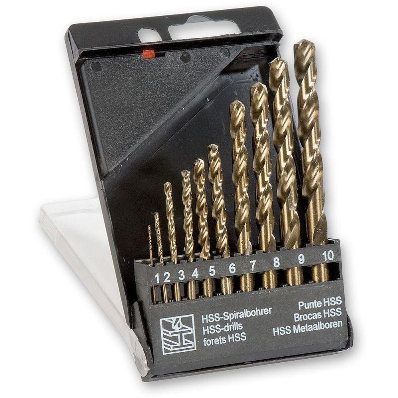 Co Included HSS Straight Shank Twist Drill Bits Set for Metal, Stainless Steel