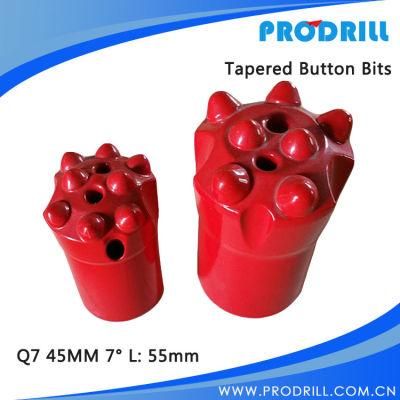 Tapered Button Drill Bit for Rock Drilling