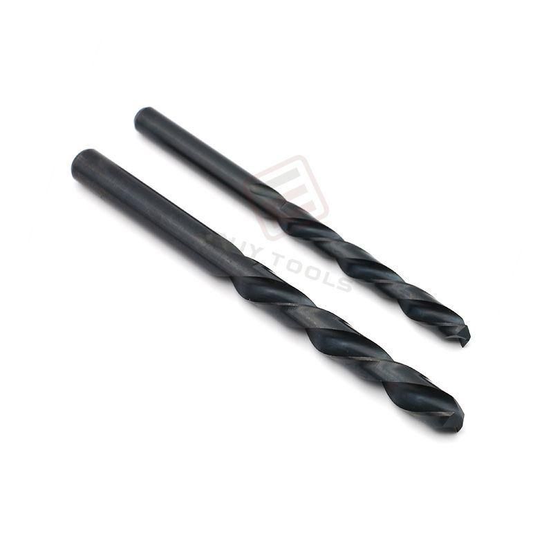 Black-Oxide HSS Straight Shank Twist Drill Bits for Metal, Stainless Steel