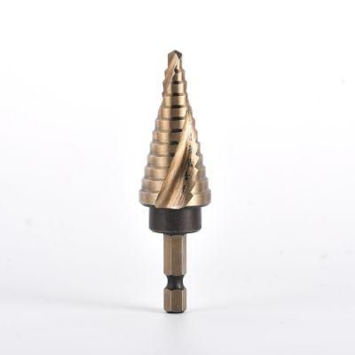 Step Drill Titanium Coated Double Cutting Blades with High Standard