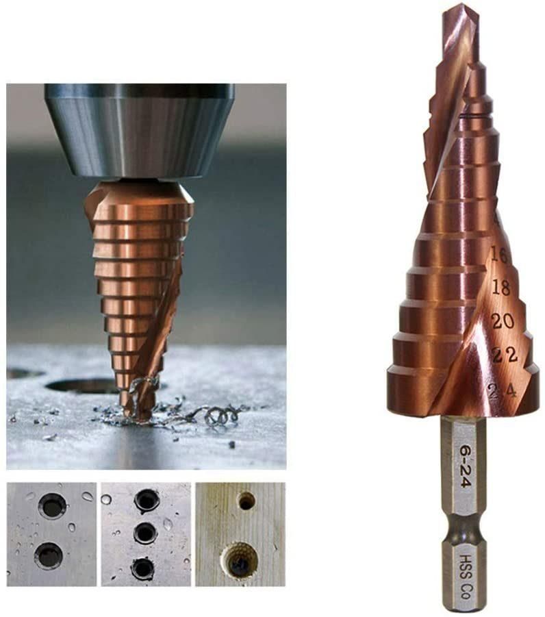 Premium Quality Hex Shank M35 Co Steel Step Drill Bit for Hard Metal