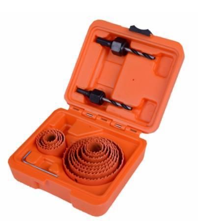 15 PCS Carbon Steel Hole Saw Set