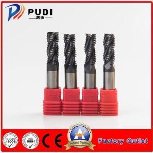60mm Overall Length HRC&lt;54 Solid Carbide 4flutes Rough Leather Mill