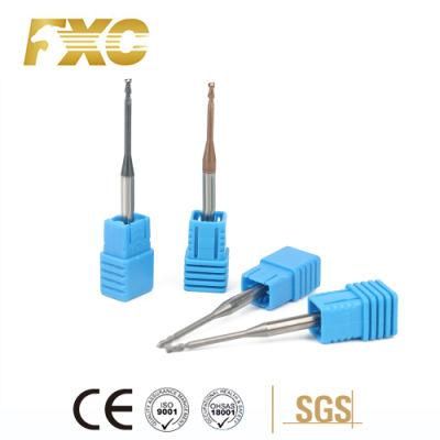 2 Flutes Tungsten Carbide Micro Milling Cutter with Coating
