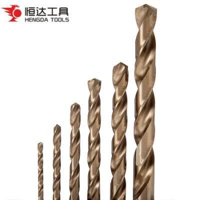 DIN338 Fully Ground HSS Gold Ferrous Oxide Twist Drill Bit for Metal Drilling