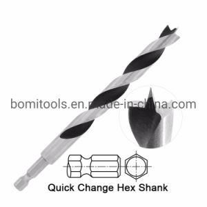 Power Tools HSS Factory Drill Bits 1/4 Wood Brad Point Twist for Drilling Tools Drill Bit