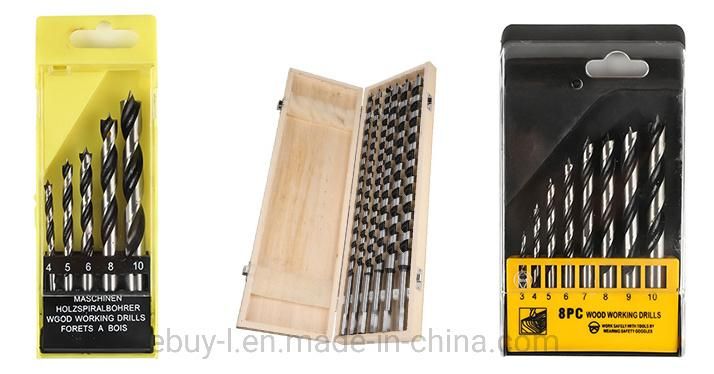 High Carbon Steel Wood Drill Bit Set Ideal for Drilling Into Timber