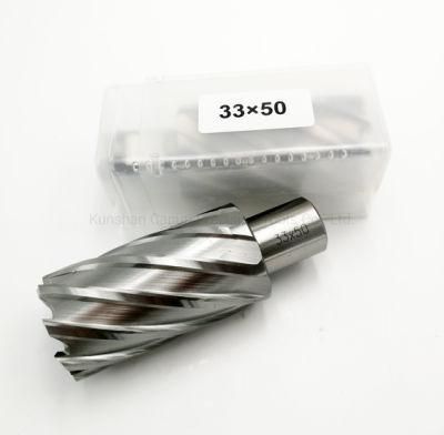 HSS Magnetic Drill Annular Cutter 33mm Depth with Weldon Shank