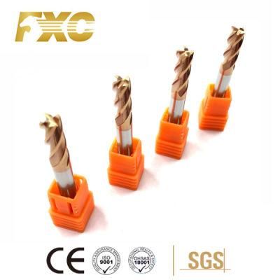 4 Flutes HRC55 Carbide Corner Radius End Mill for Steel