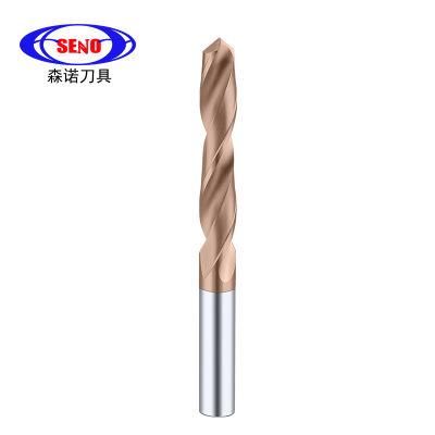 CNC Drilling Cutter Twisting Drills Solid Carbide Twist Drill HRC55 Coated