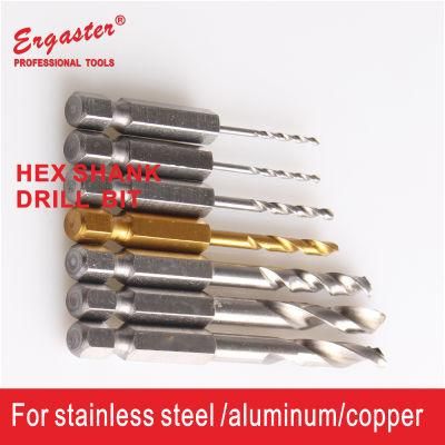 1/4&quot; Hex Shank 5 Piece Metal Drill Bit Set