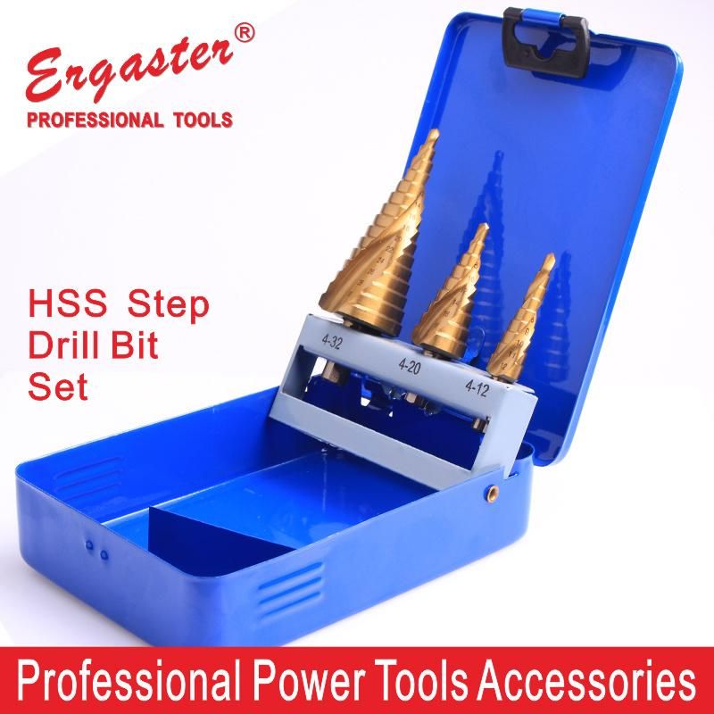 HSS Titanium Coated Step Drill Set