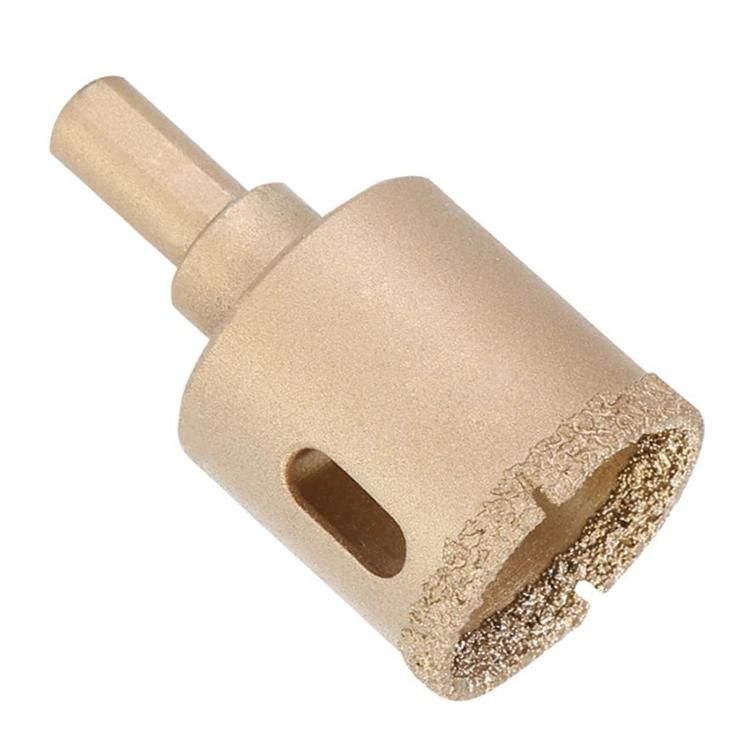 Brazing Hard-Solder Diamond Hole Saw Glass Marble Granite Concrete Vitrified Brick Core Drill Bits 6-65mm