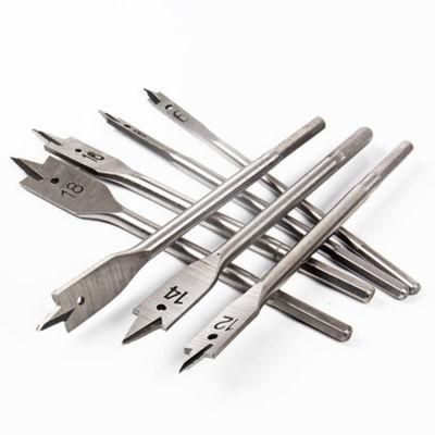Hot Sale Cutting Spade Bits Stainless Steel Flat Drill Bits Sizes Set for Wood Drilling