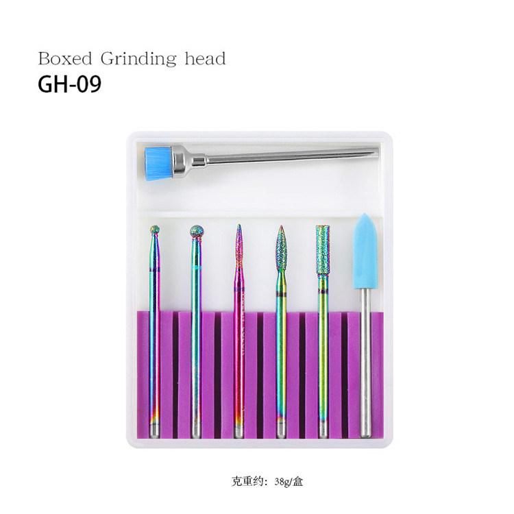 Wholesale 7PCS Nail Drill Machine Carbide Bit Kit, Manicure Grinder Equipment Head Set Nails