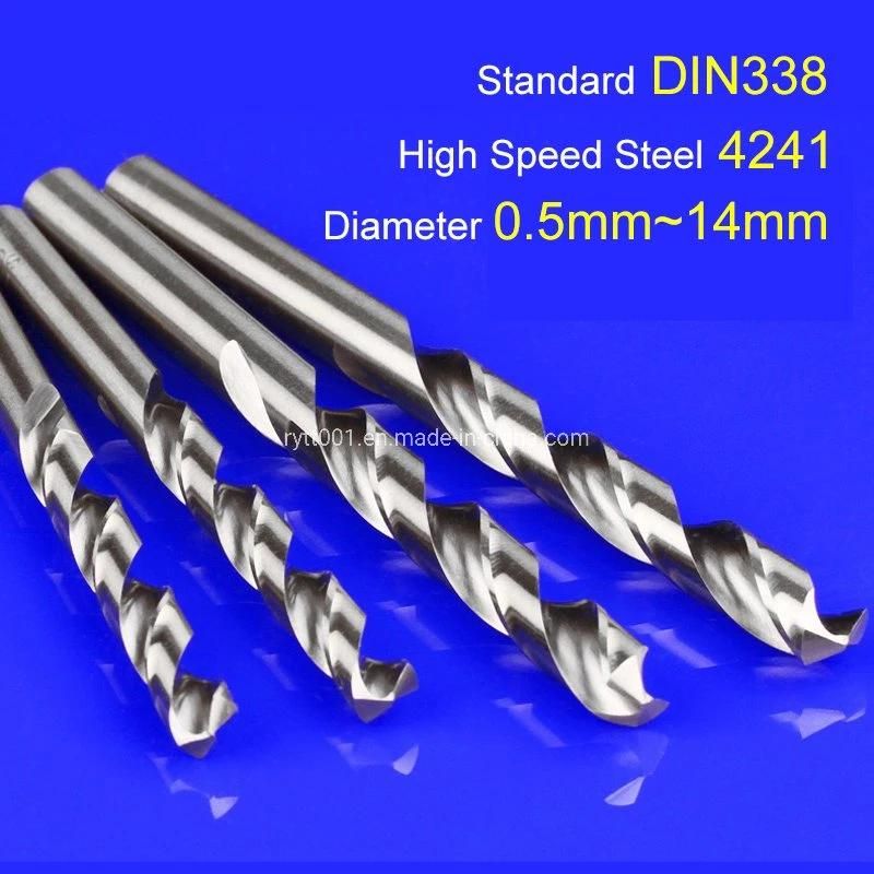 DIN338 Standard HSS 4241 Straight Handle Twist Drill Hand Electric Drill Twist Drill White Small Drill Carpenter Twist Drill Manufacturer Wholesale