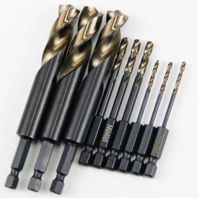 Goldmoon High Quality Us Standard HSS Twist Short Drill for Metal with Hex Shank