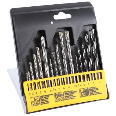 16PCS Metric Combination Drill Bit Set in Plastic Box