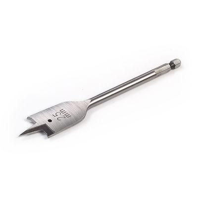 Quick Change Hex Shank Tri-Point Flat Wood Spade Drill Bit for Wood Drilling