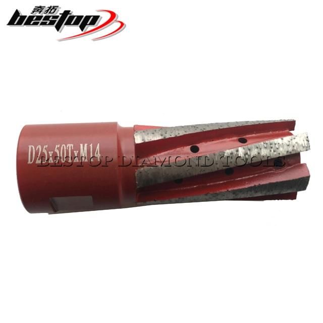 Diamond CNC Finger Bit M14 Thread for Granite Marble Grinding