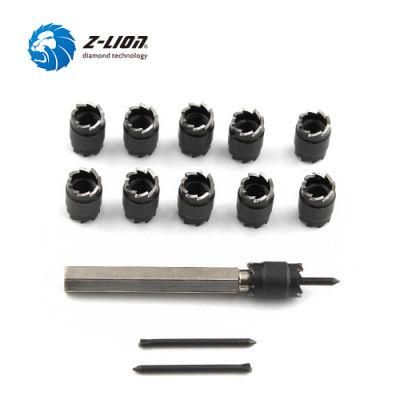 Z-Lion 13PCS 3/8&prime;&prime; Spot Welding Drill Set High Speed Separate Rotating Kit Spot Weld Cutter Metal Drill Bit Kit Power Tool