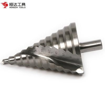 Spiral Flute HSS Step Cone Drill Bit Set Hole Saw Cutter