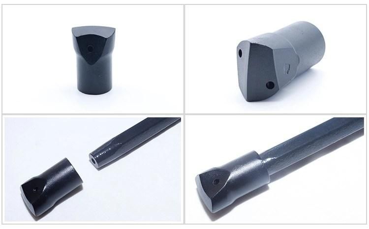Tungsten Carbide Taper Drill Chisel Bit for Quarrying