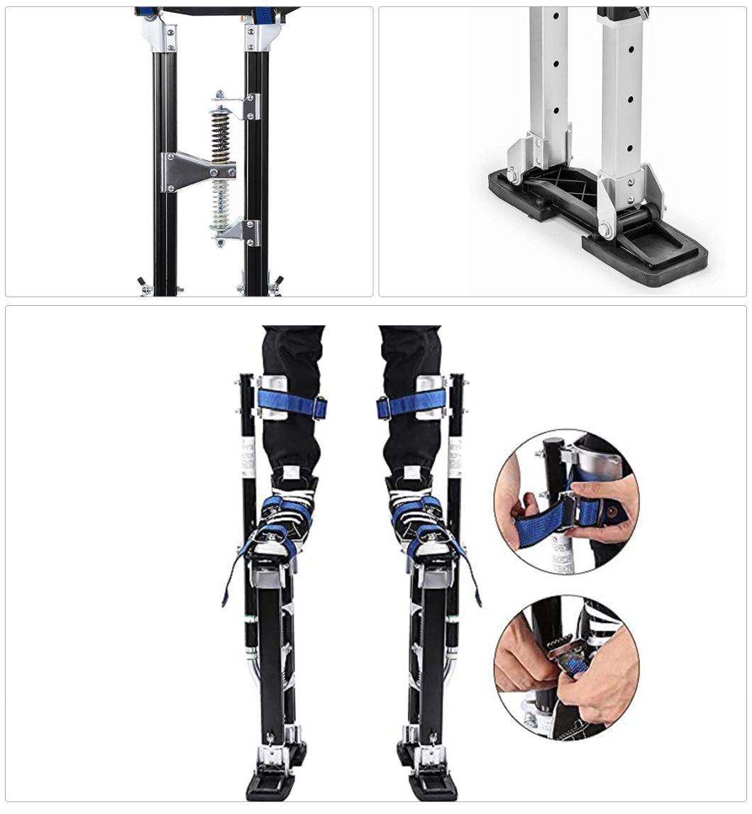 Plasterers Stilts Adjustable Aluminium Drywall Stilts for Builder Painting Plastering Ceilings