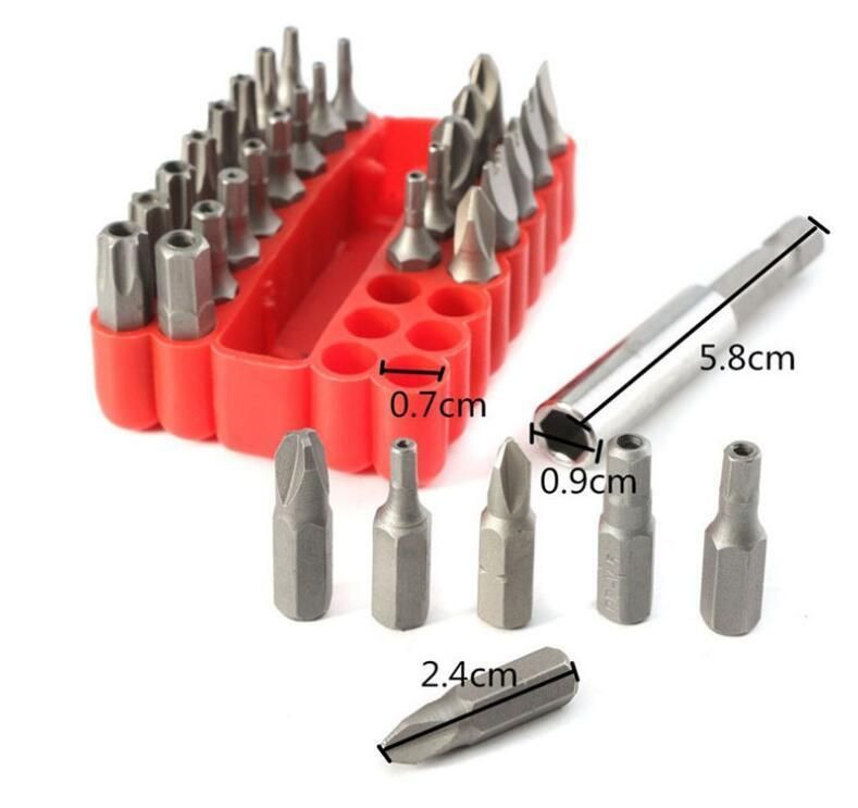 33 PCS Impact Ready Security Screwdriver Bit Set Kit